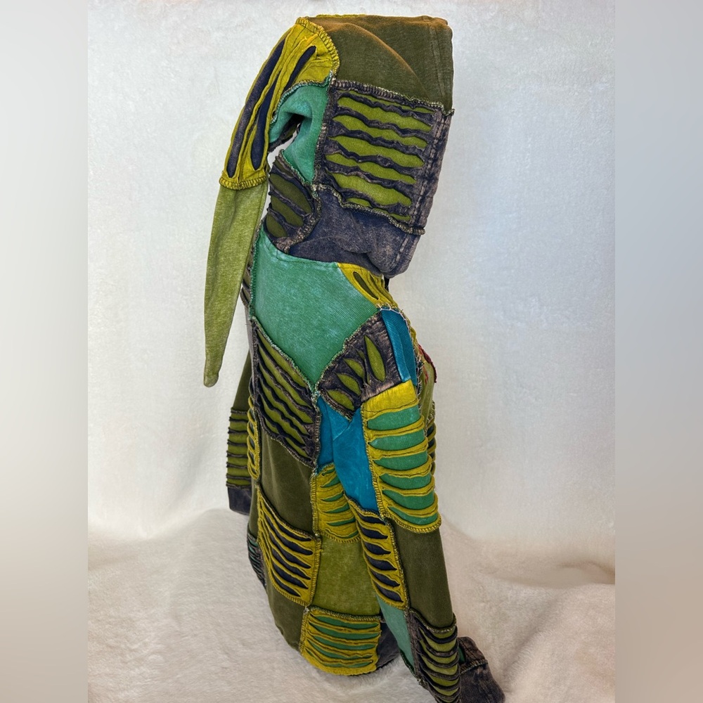 Rhea Pixie Elf Bold Patchwork Boho Hippie Gypsy F… - image 2